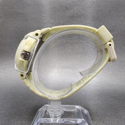 Casio BabyG BG24 Watch Women 42mm Green Dial White Tone Round New Battery6