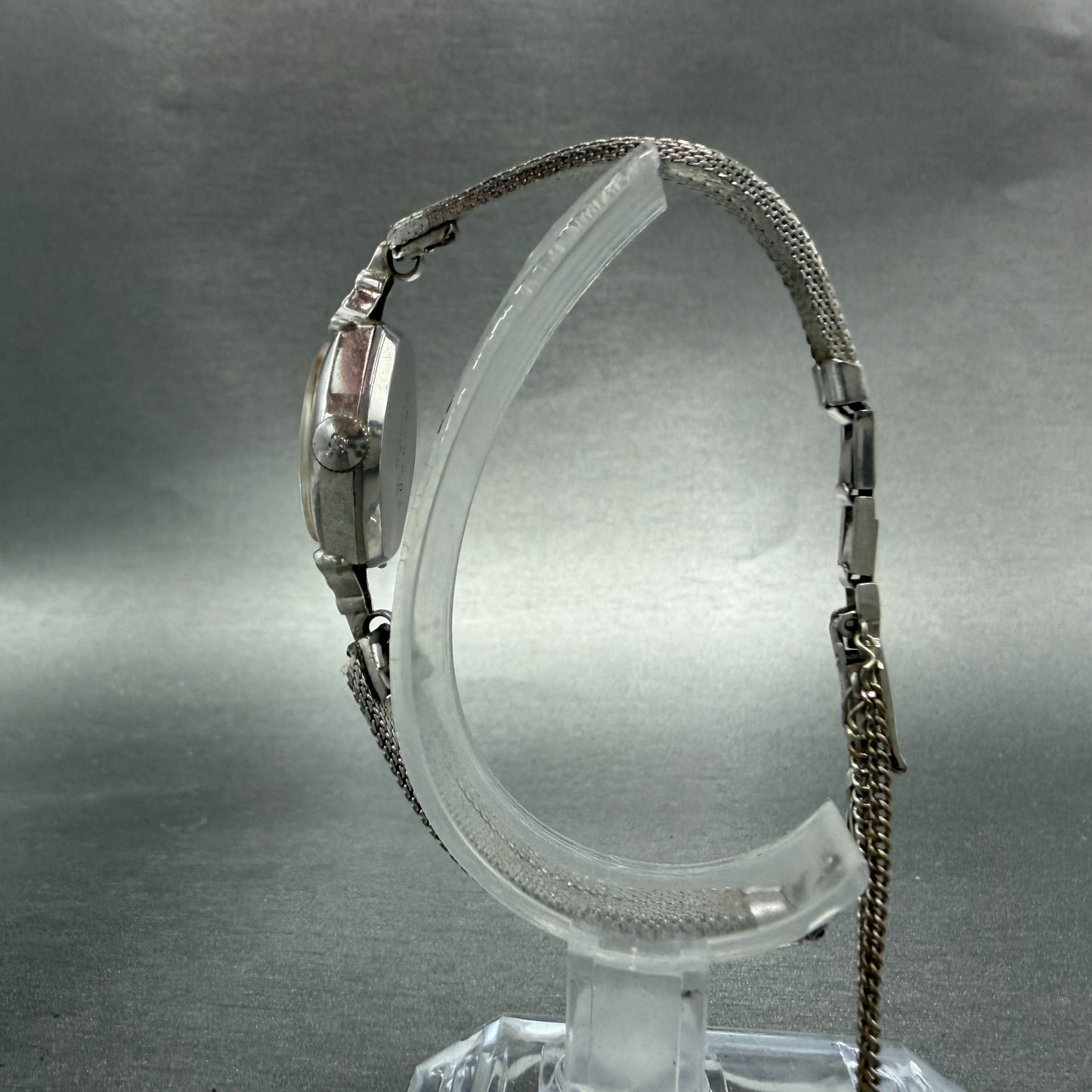 Seiko Watch Women 17mm Silver Dial Silver Tone Oval Manual 21-7320 Runs Vintage6