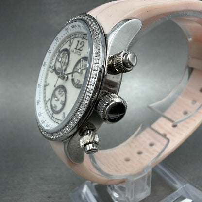 Nautica Chronograph Watch Women 35mm MOP Dial Steel Diamond Bezel New Battery2