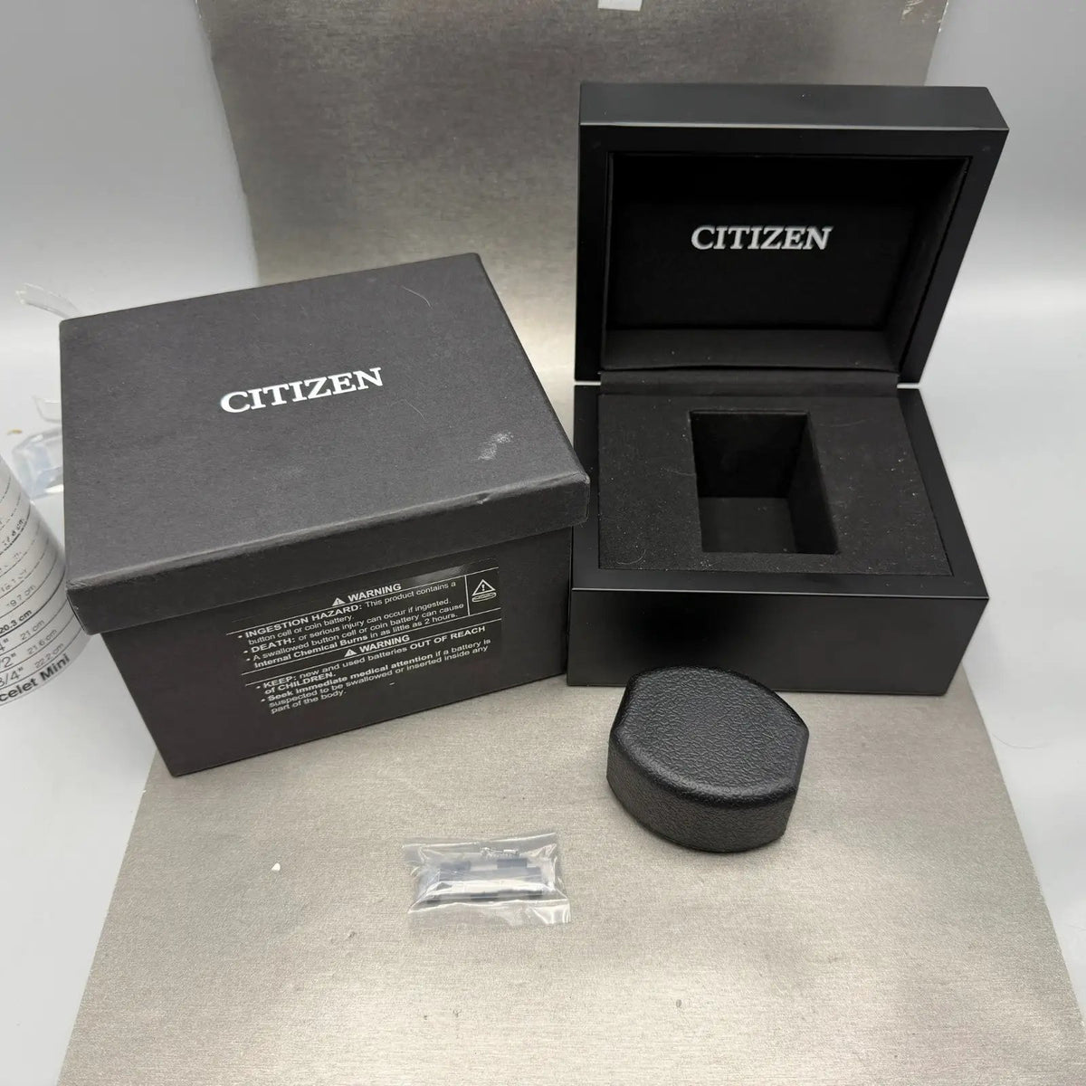 Citizen Attesa Watch Men 44mm Red Dial Titanium Date GPS Chronograph CC4077-71Z12