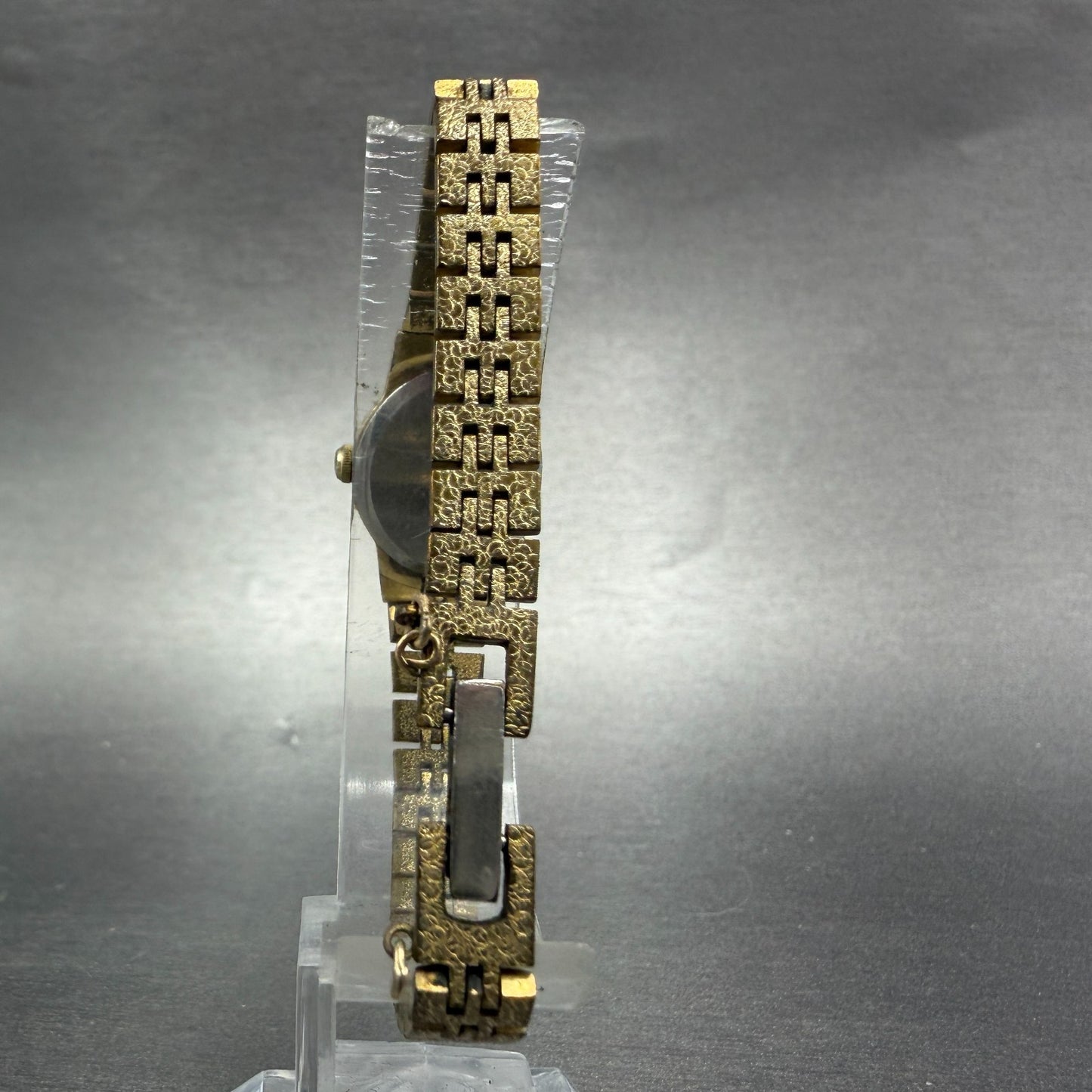 Seiko Watch Women 16mm Champagne Dial Gold Tone Round 5420-0039 New Battery HG67