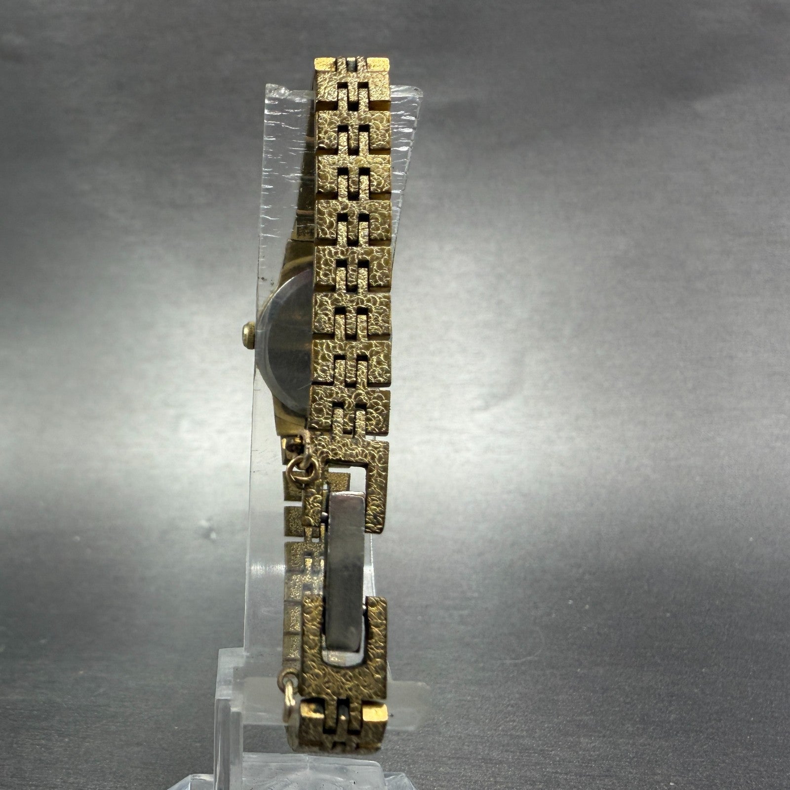 Seiko Watch Women 16mm Champagne Dial Gold Tone Round 5420-0039 New Battery HG67