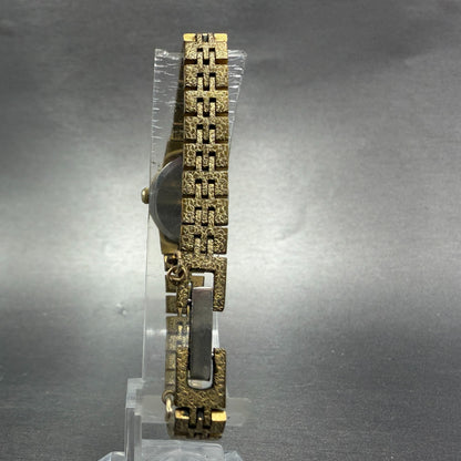 Seiko Watch Women 16mm Champagne Dial Gold Tone Round 5420-0039 New Battery HG67