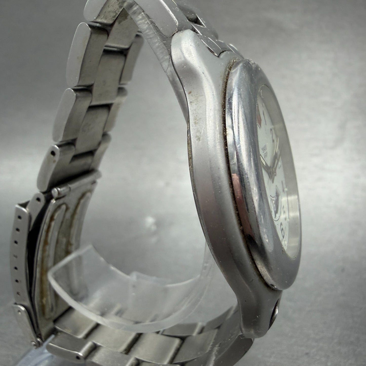 Victorinox Swiss Army Officer Dual Time Watch Men 40mm White Dial Silver Date3