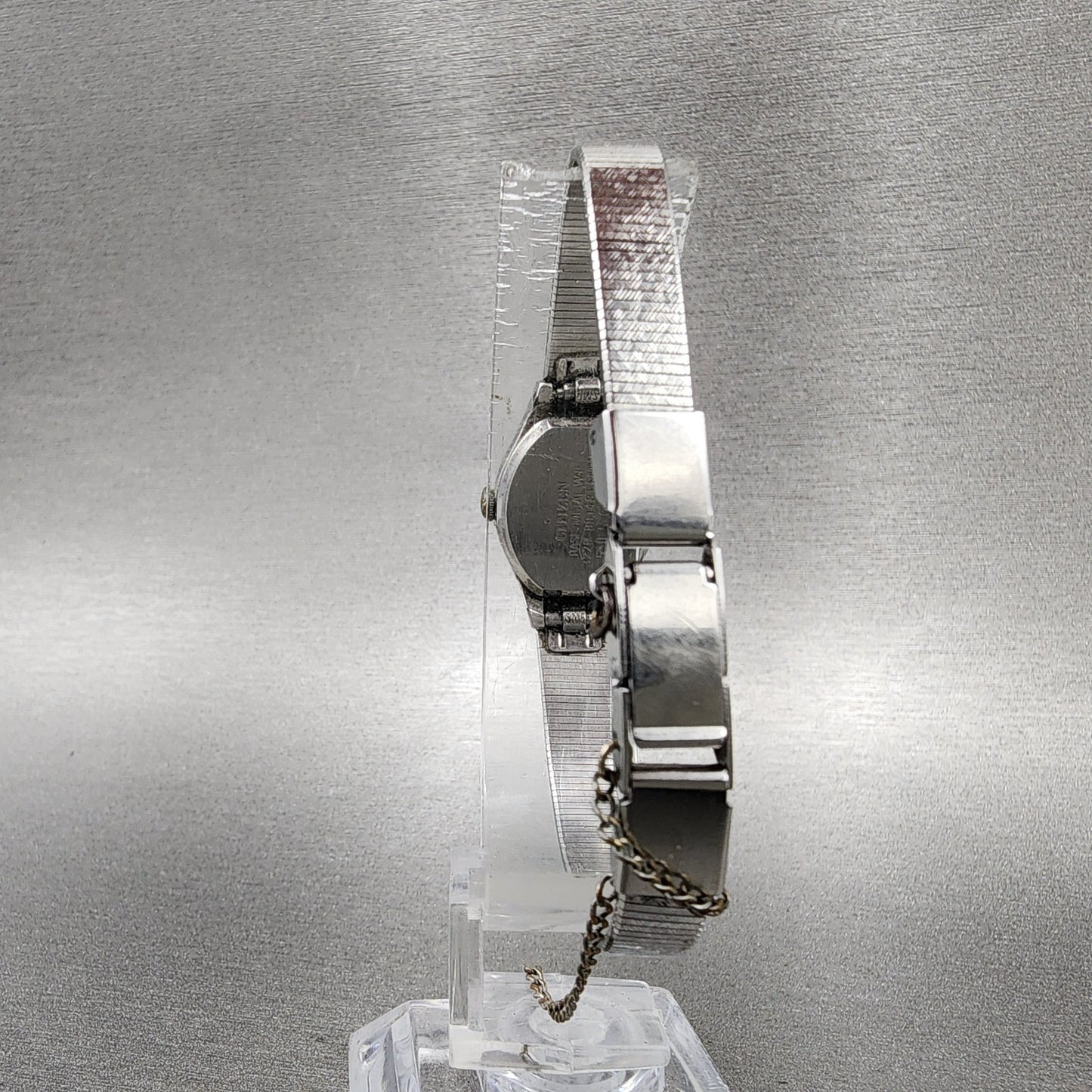 Citizen CQ Watch Women 16mm Silver Dial Silver Tone Square 3220891481  New Batt7