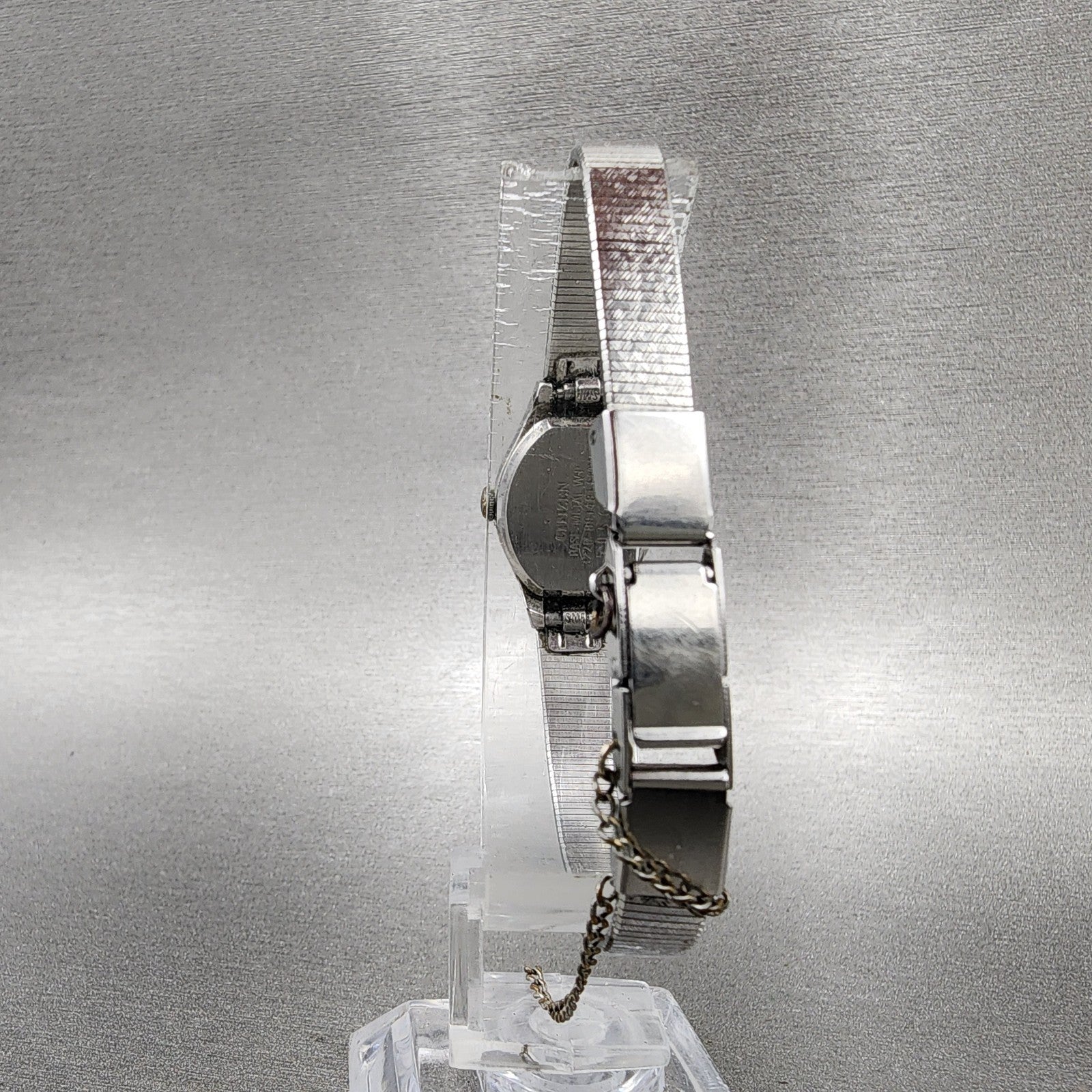 Citizen CQ Watch Women 16mm Silver Dial Silver Tone Square 3220891481  New Batt7