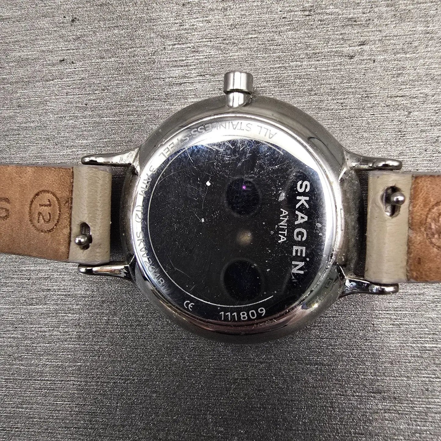 Skagen Anita Watch Women 30mm White Dial Silver Tone Round SKW2648 New Battery10