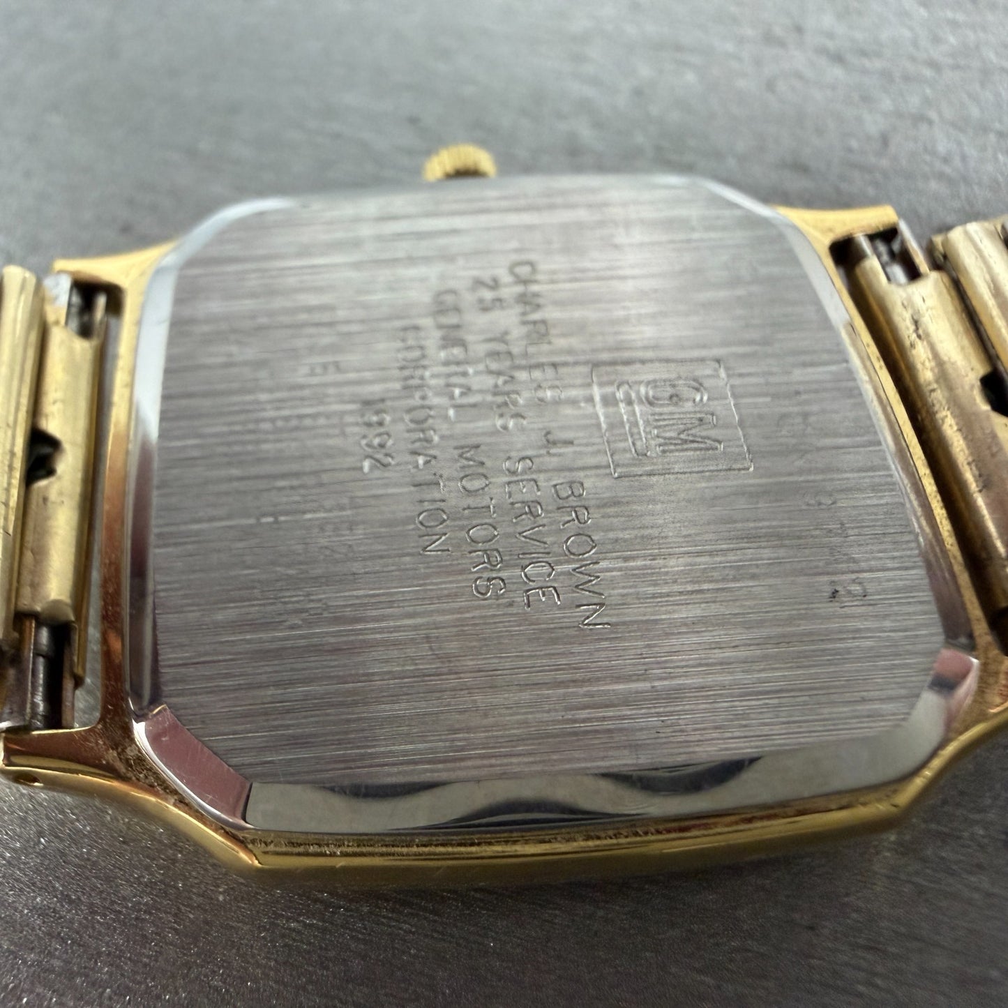 Hamilton Masterpiece Watch Men 30mm Gold Dial Gold Tone Date Rectangle New Batt9