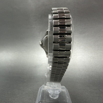 LL Bean Watch Women 31mm Black Dial Silver Tone Date Round New Battery VTG7