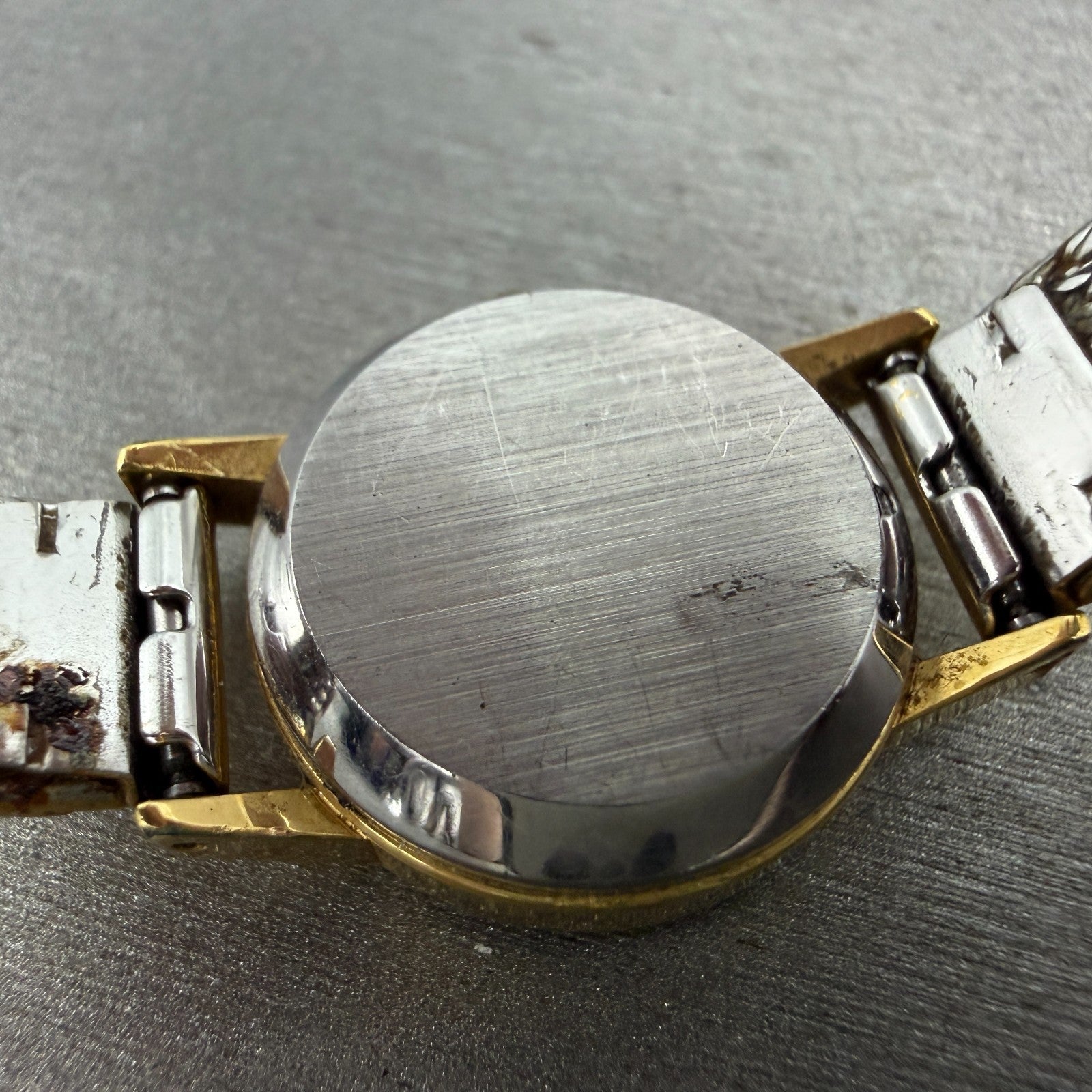 Omega De Ville Watch Women 20mm Gold Dial 10K Gold Plated Round 5910017  New bat9