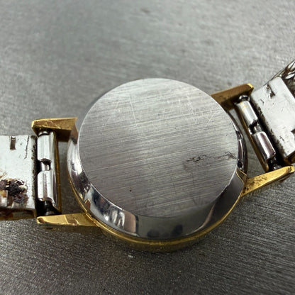 Omega De Ville Watch Women 20mm Gold Dial 10K Gold Plated Round 5910017  New bat9