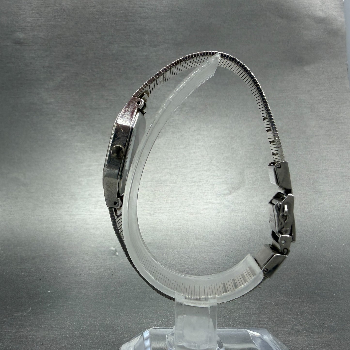 Seiko Watch Women 21mm Silver Dial Silver Tone Octagon 2621-5100 New Battery6