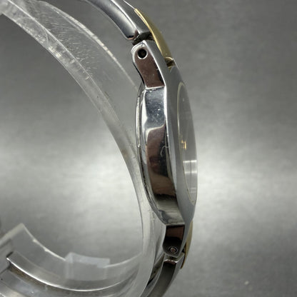 Movado Amorosa Watch Women 24mm Black Dial Two Tone Round 81 E4 1842 New Battery3
