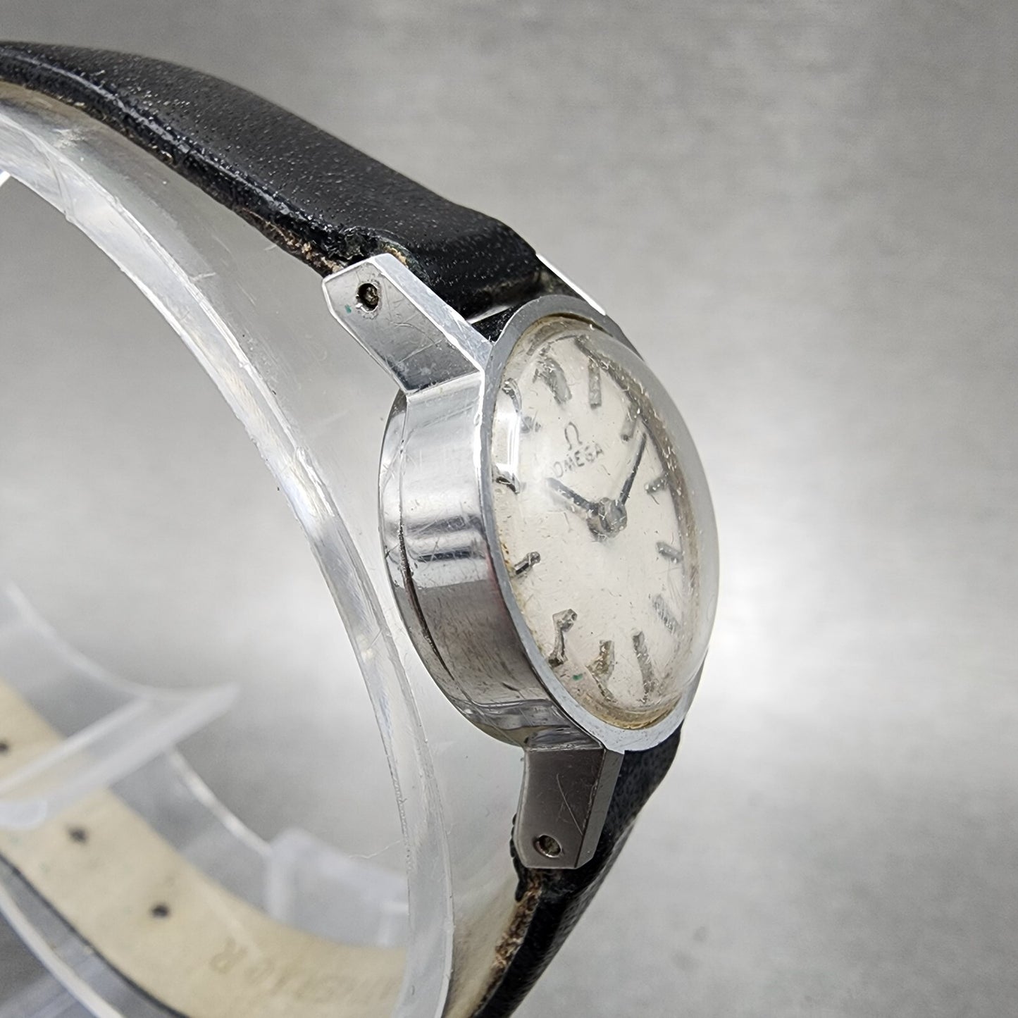 Omega Geneve Watch Women 17mm White Dial Stainless Steel Manual Wind Runs