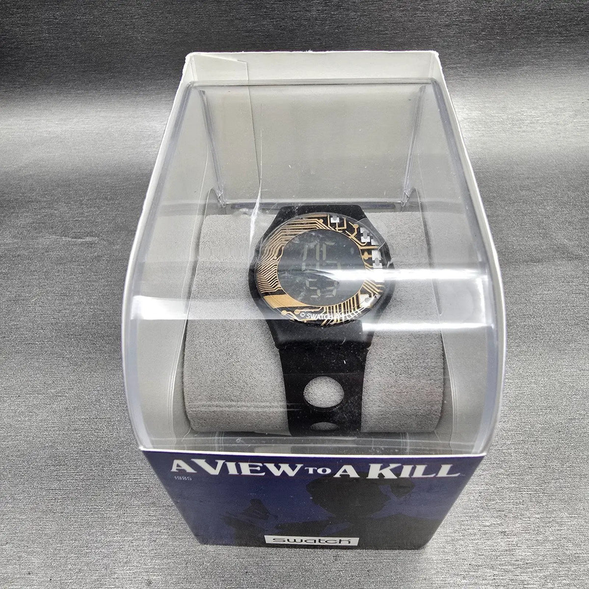 Swatch Digital James Bond A View To A Kill Watch Men 34mm SIB101 New Battery NOS8