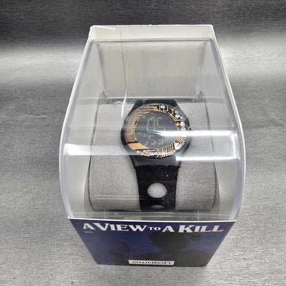 Swatch Digital James Bond A View To A Kill Watch Men 34mm SIB101 New Battery NOS8