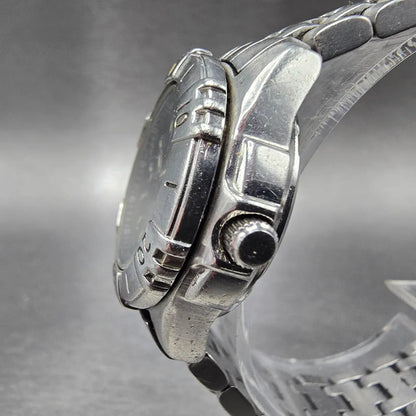 Swiss Military Automatic Dive Watch Women 30mm Black Dial Steel Daydate Works4