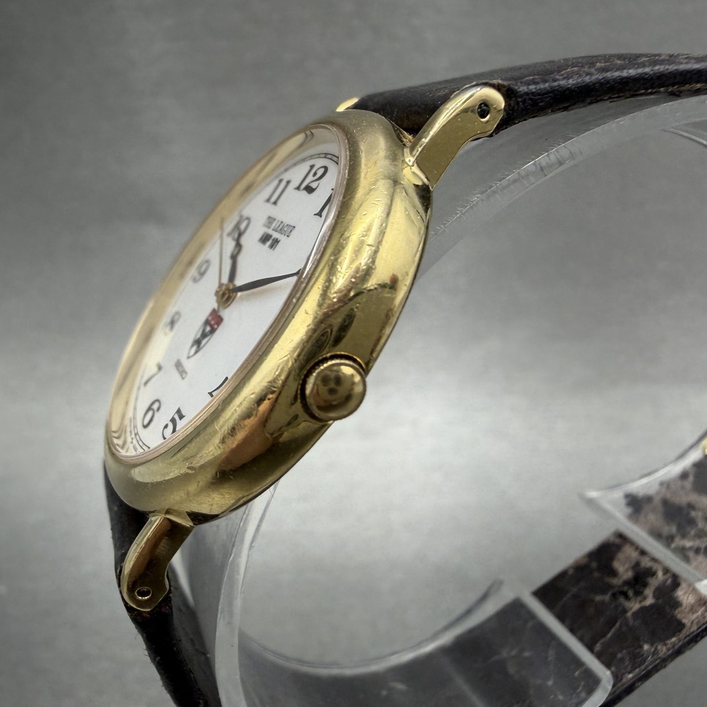 Seiko The League AMP 101 Watch Men 31mm White Dial Gold Tone 5p316190 New Batt2