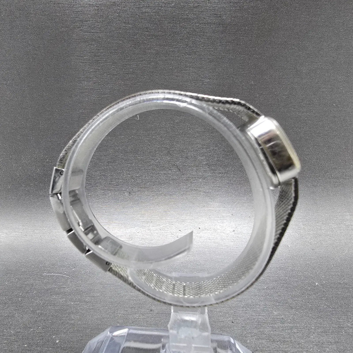 Bulova Accutron Watch Women 20mm Silver Dial SilverTone Rectangle P0 PARTS9