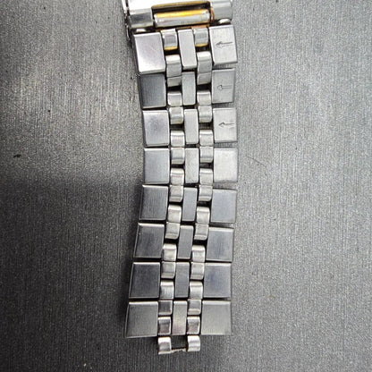 Seiko Bracelet 20mm Stainless Steel Two Tone Tri Folding Clasp VTG Japan6