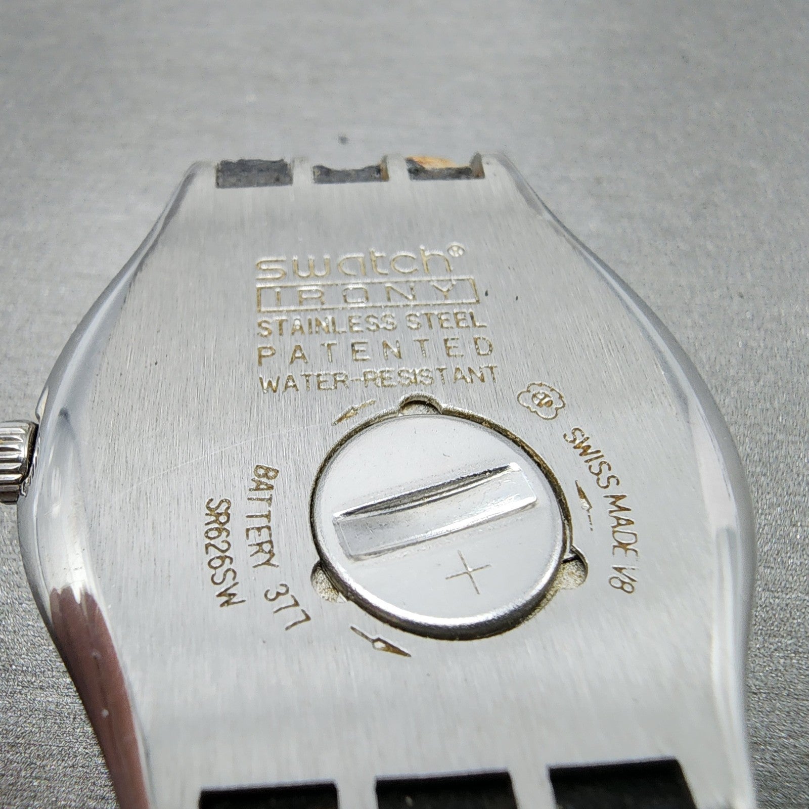 Swatch irony Watch men 38mm Black Dial Steel Daydate Round YGS737 New Battery8