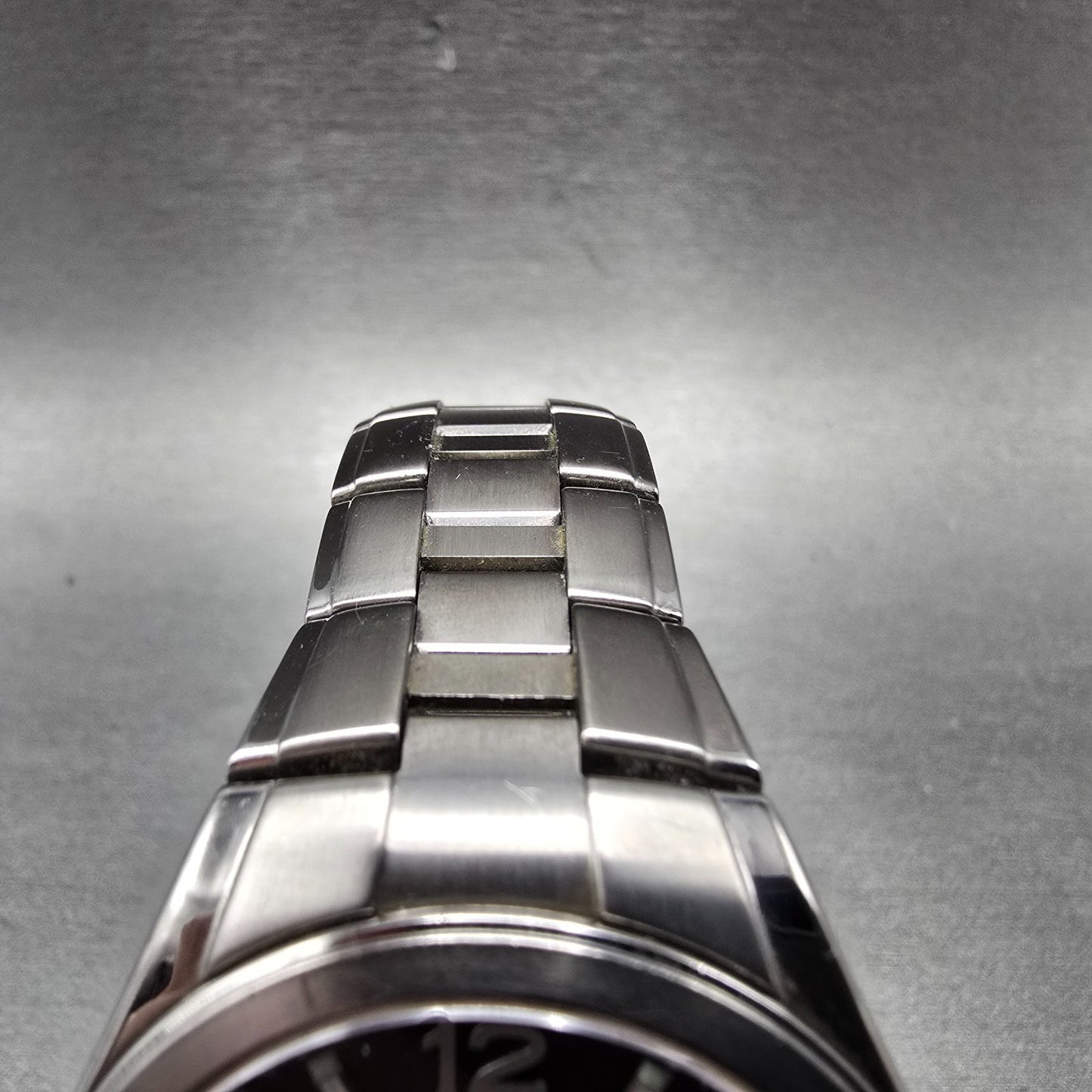 Citizen Eco-Drive Attesa Watch Men 38mm Black Dial Titanium Atomic Date PARTS!!!5
