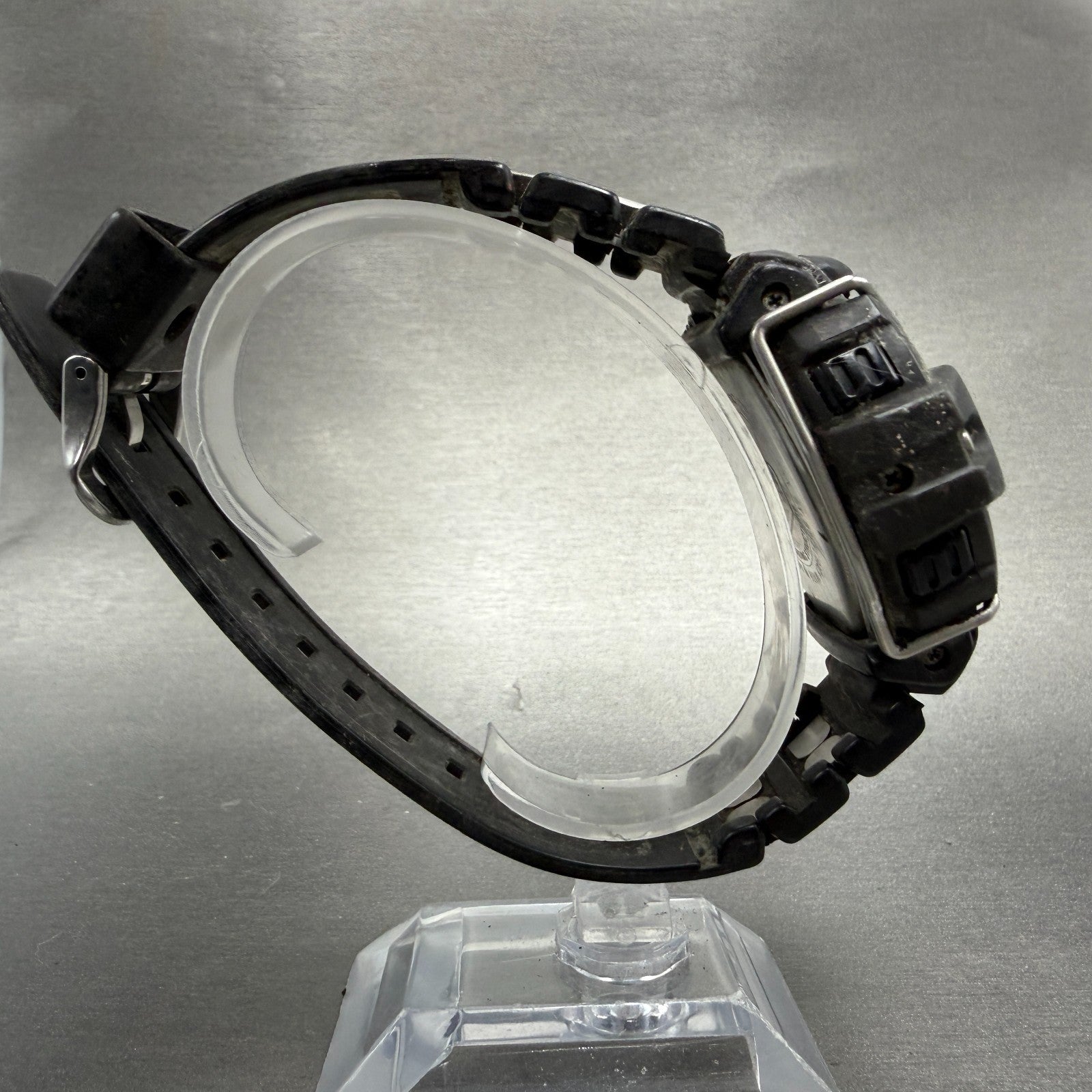 Casio G-Sock GL-121 Watch Men 49mm Black Digital Alarm Chrono New Battery8