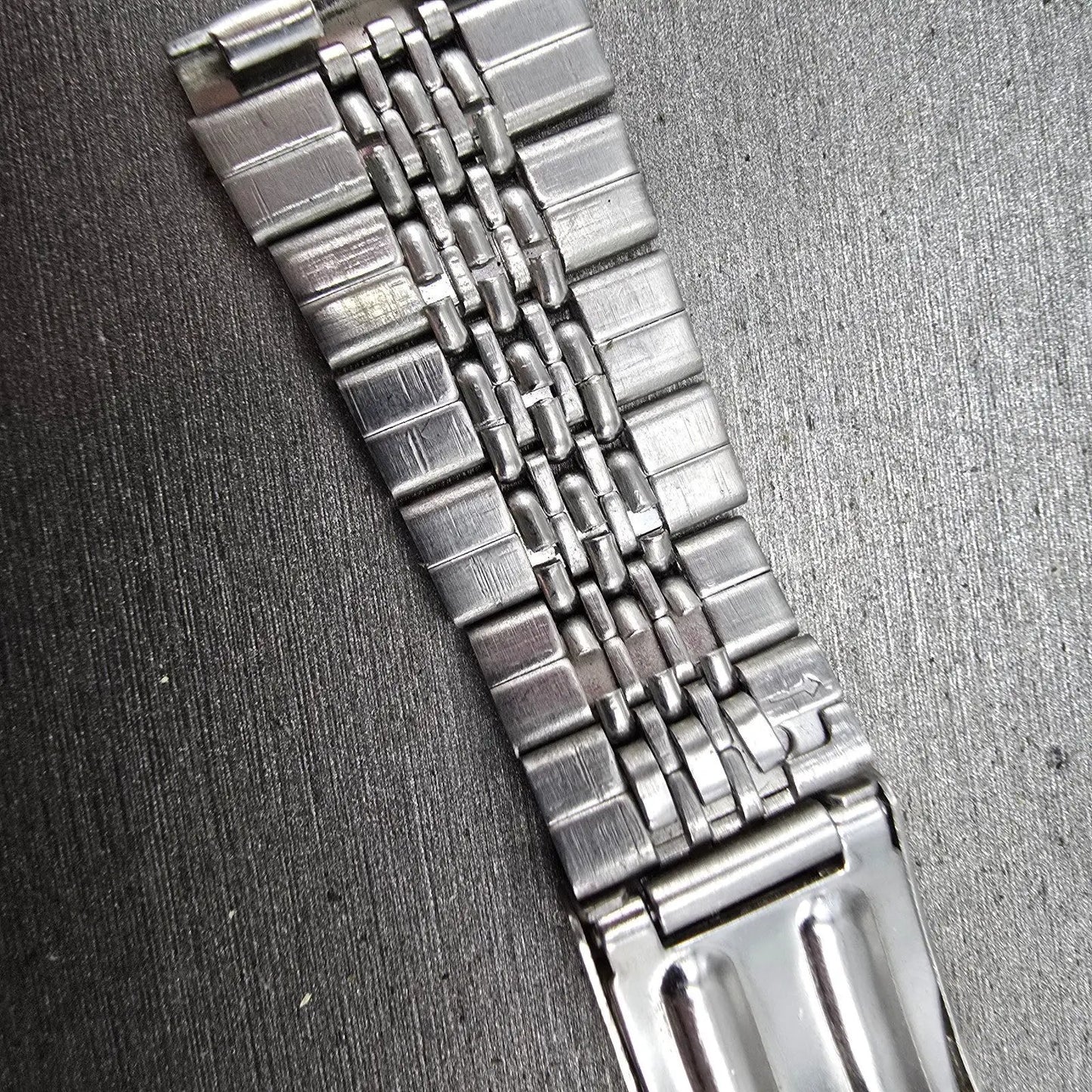 Seiko Beads Of Rice Bracelet 20mm Stainless Steel Silver Tone Tri Folding Clasp6