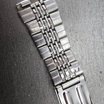 Seiko Beads Of Rice Bracelet 20mm Stainless Steel Silver Tone Tri Folding Clasp6