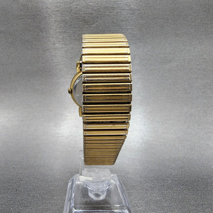 VTG Benrus Watch Men 32mm Champagne Dial Gold Tone Round New Battery