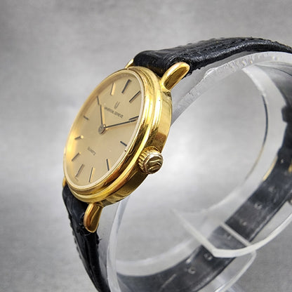 Universal Geneve Watch Women 22mm Gold Dial Gold Tone Round 517.663 New Battery2