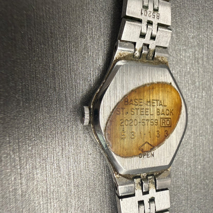 Seiko Watch Women 18mm Silver Dial Silver Tone Oval 2020-5759 New Battery10