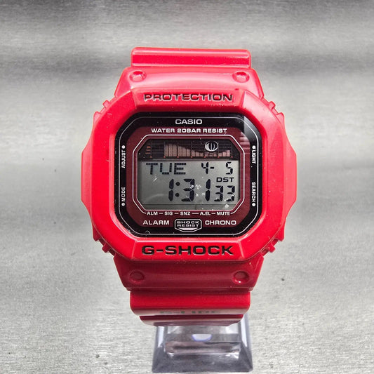 Casio G-Shock GLX-5600 Watch Men 44mm Red Alarm Chronograph G-Lide New Battery0