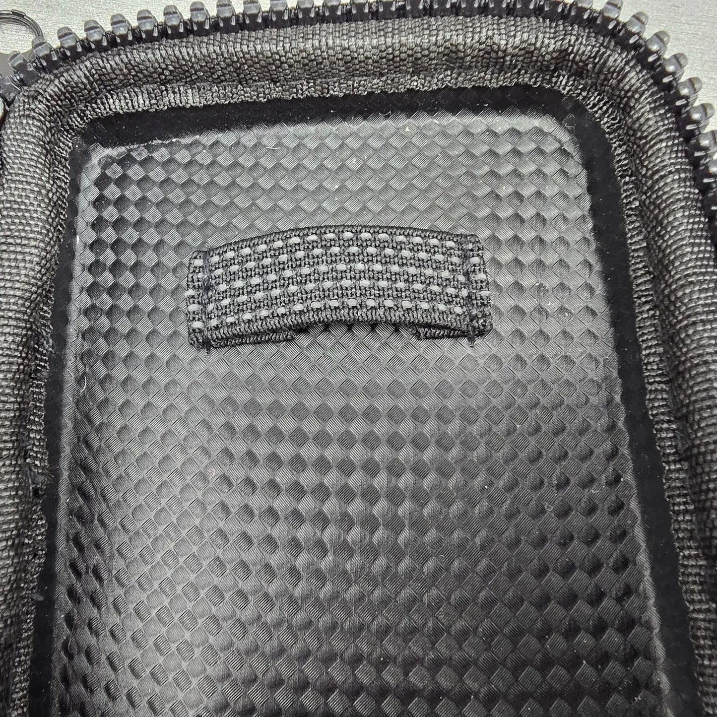 Seiko Travel Watch Case Black Fabric Plastic Rectangle Zipper7