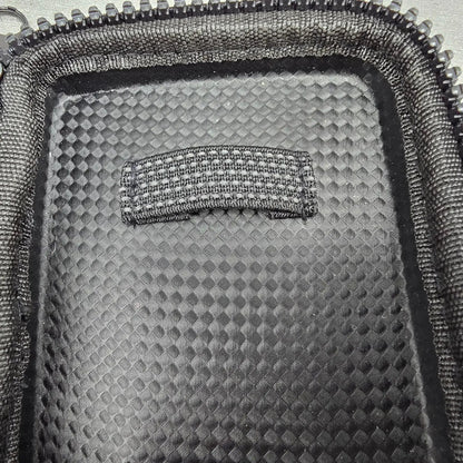 Seiko Travel Watch Case Black Fabric Plastic Rectangle Zipper7