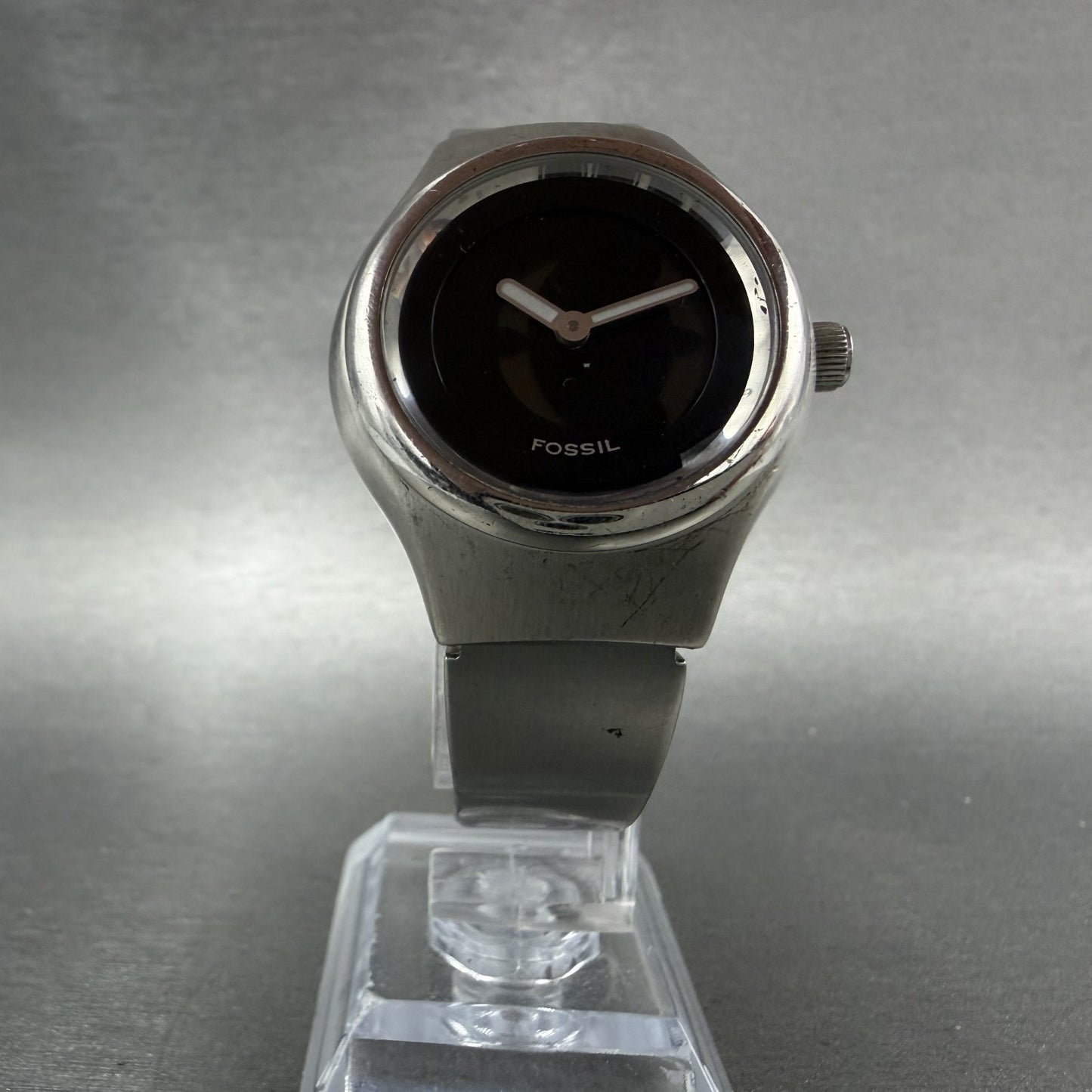 Fossil Big Tic Watch Women 31mm Black Dial Steel Round JR-7873 New Battery5