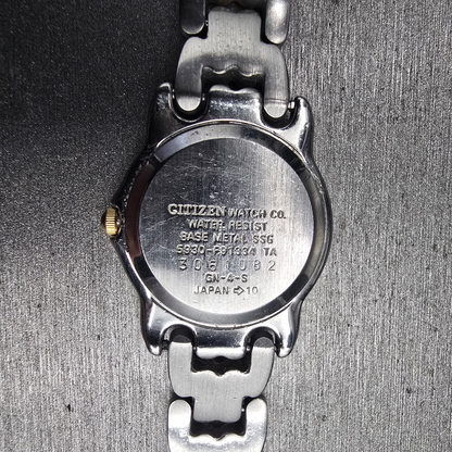 Citizen Watch Women 23mm Blue Dial Two Tone Round 5930-F91334 New Battery VTG10