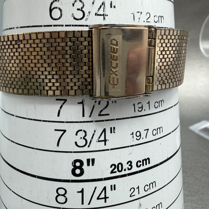 Citizen Exceed Watch Men 29mm Champagne Dial Rose Gold Tone Rectangle 7120 PARTS11