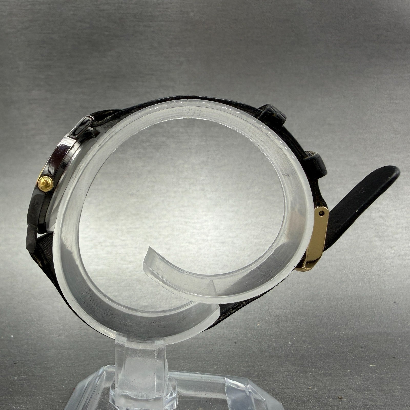 Seiko Watch Women 25mm Black Dial Black Tone Round 1N00-0C99 New battery ABGH6