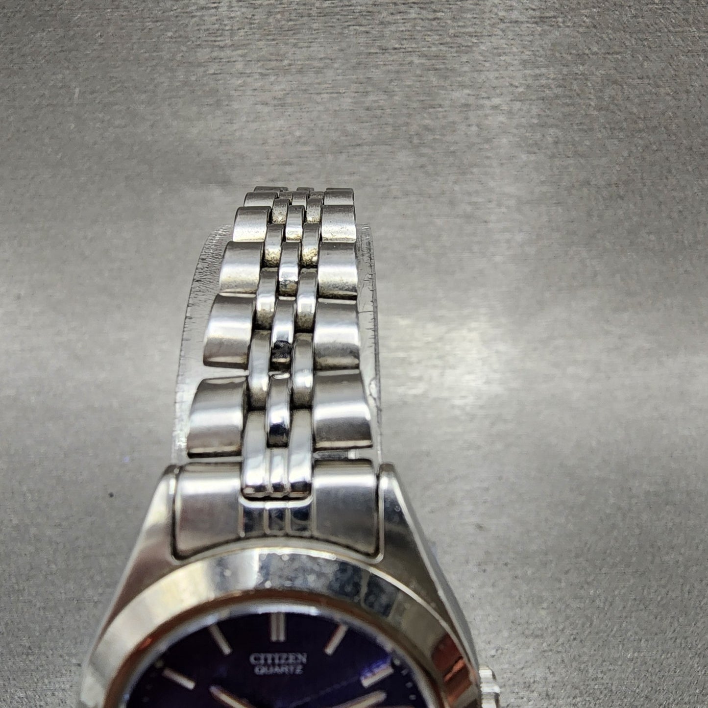 Citizen CQ Watch Women 26mm Blue Dial Silver Tone Daydate Round New Battery4