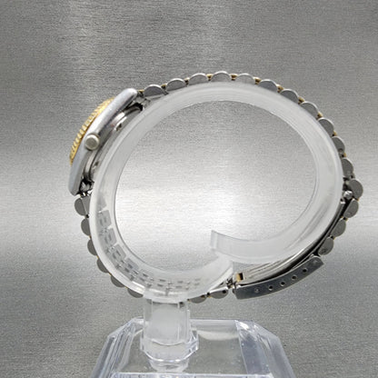 Seiko Watch Women 24mm White Dial Two Tone Daydate Round 7n830049 New Battery J6