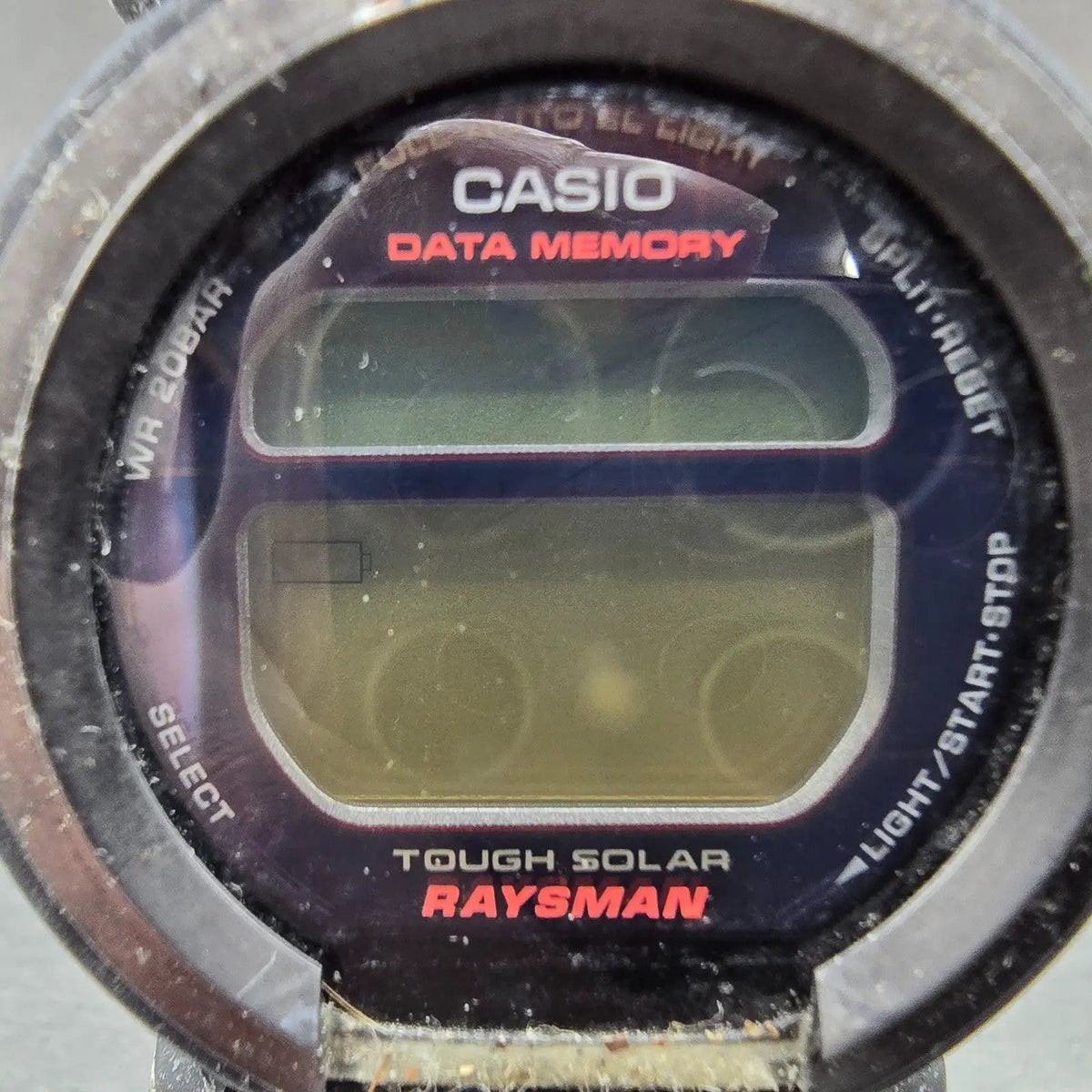 Casio G-Shock Rayman DW-9300 Watch Men 43mm Black Titanium Solar Chrono PARTS 902