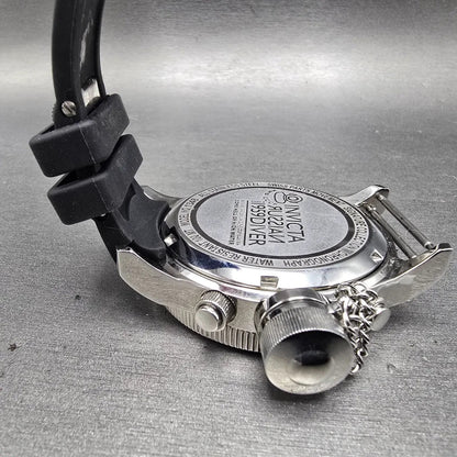 Invicta Russian Diver Chronograph Watch Men 51mm Black Dial Steel 1348 New Batt10