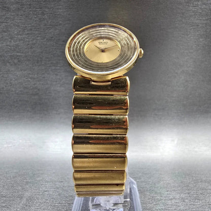Seiko Watch Women 25mm Gold Dial Gold Tone Round 1N00-0B59 New Battery Vintage5