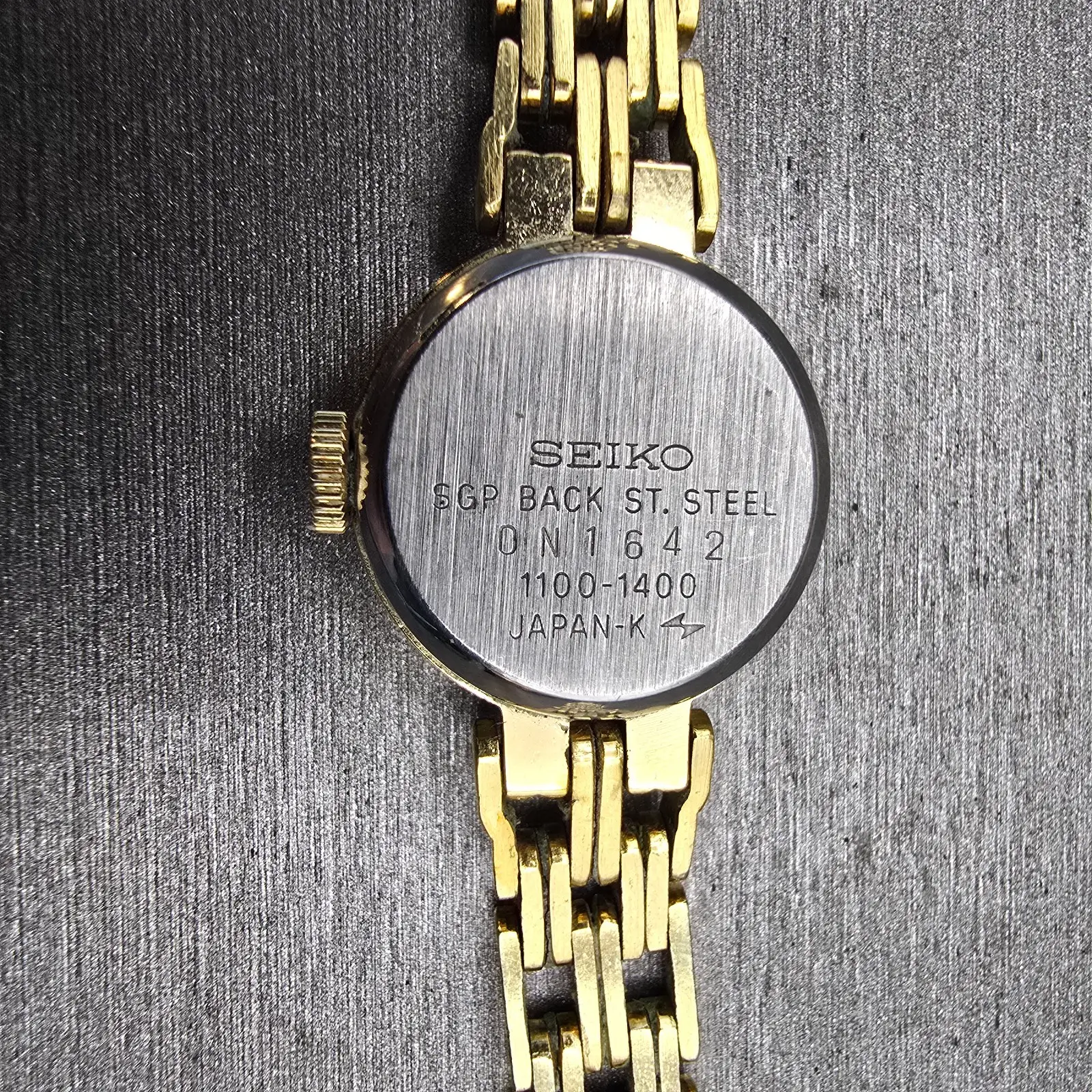 Seiko Watch Women 18mm Gold Dial Gold Tone Round 1100-1400 Manual Wind Vintage10