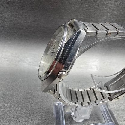Seiko Alba Watch Men 35mm Silver Dial Silver Tone Daydate Y504-0010 New Battery2