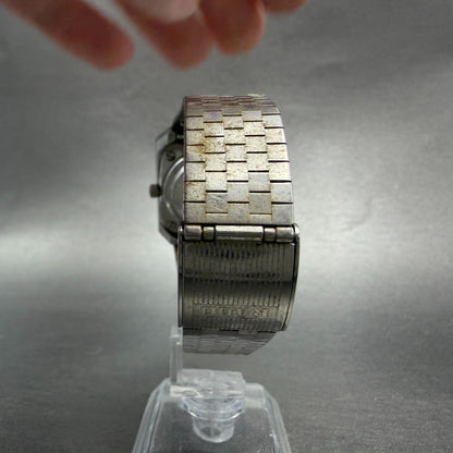 Rado Diastar Watch Men 30mm Silver Dial Tungsten Case Date Rectangle New Battery7