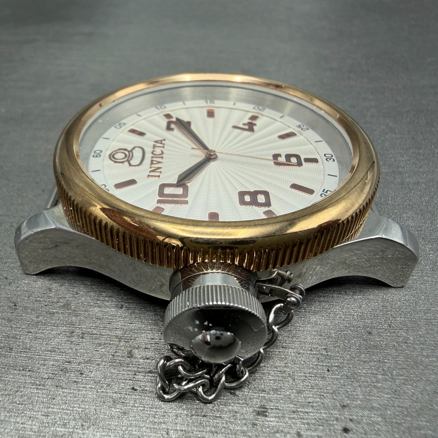 Invicta Russian Diver Watch Men 49mm White Dial Two Tone Round 10472 New Battery3