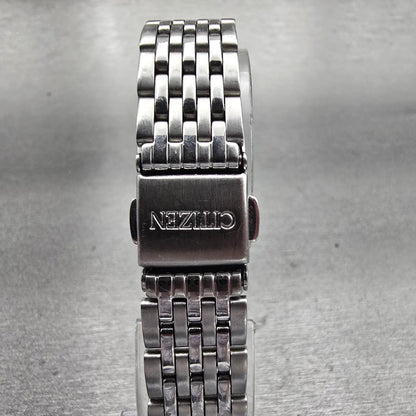Citizen Watch Women 18mm Black Dial Silver Tone Rectangle 5930-S038588 New Batt7