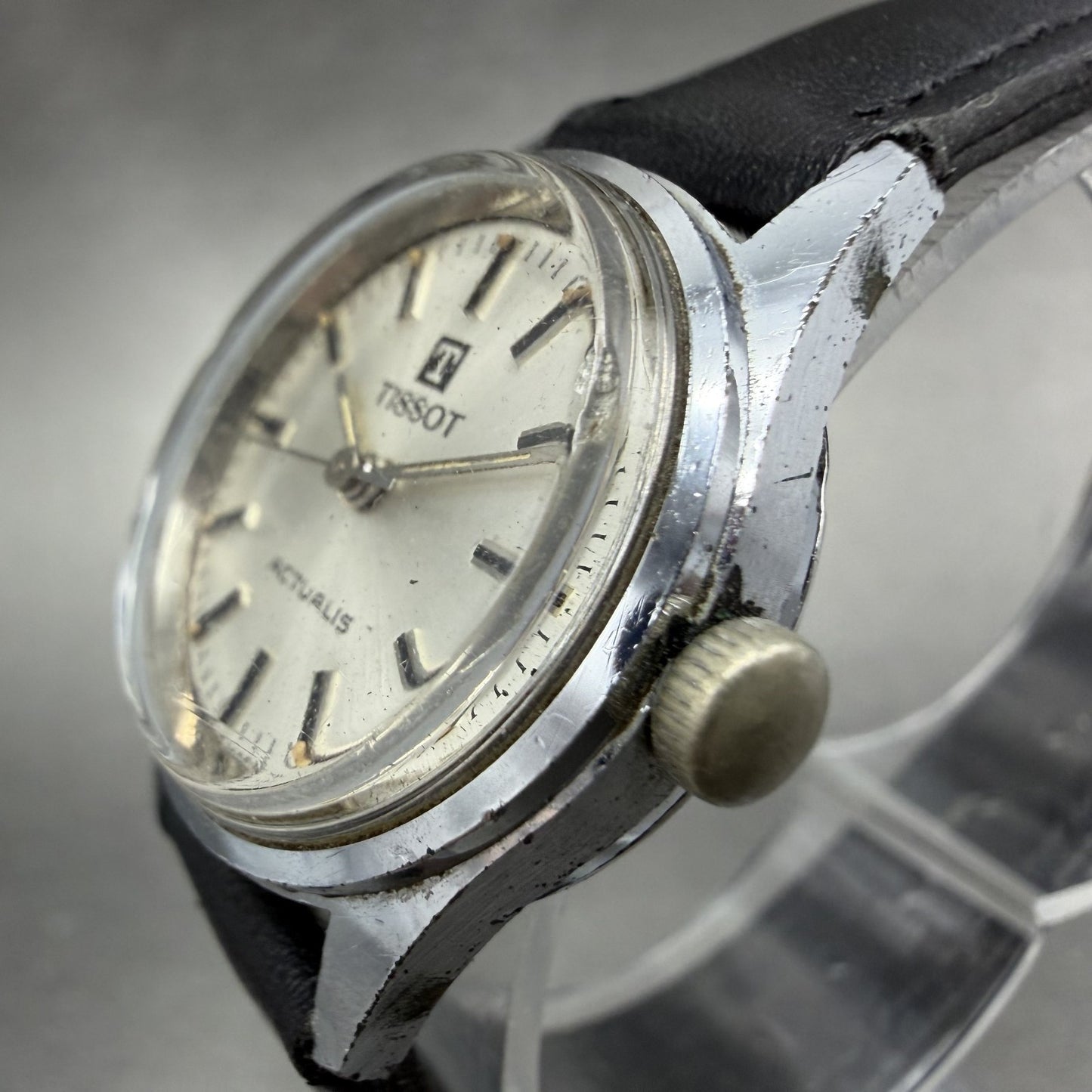 Tissot Actualis Watch Women 26mm Silver Dial Silver Tone Manual Wind Runs VTG2